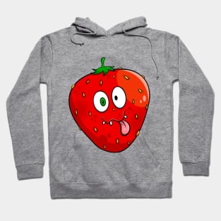 funny face strawberry Hoodie